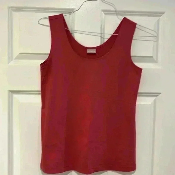 Chico’s Women’s Tank Top Mauve Stretchy Scoop Neck Sleeveless Pullover Casual - Picture 1 of 5